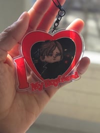 Image 2 of I LOVE MY BF LEON KENNEDY KEYCHAINS