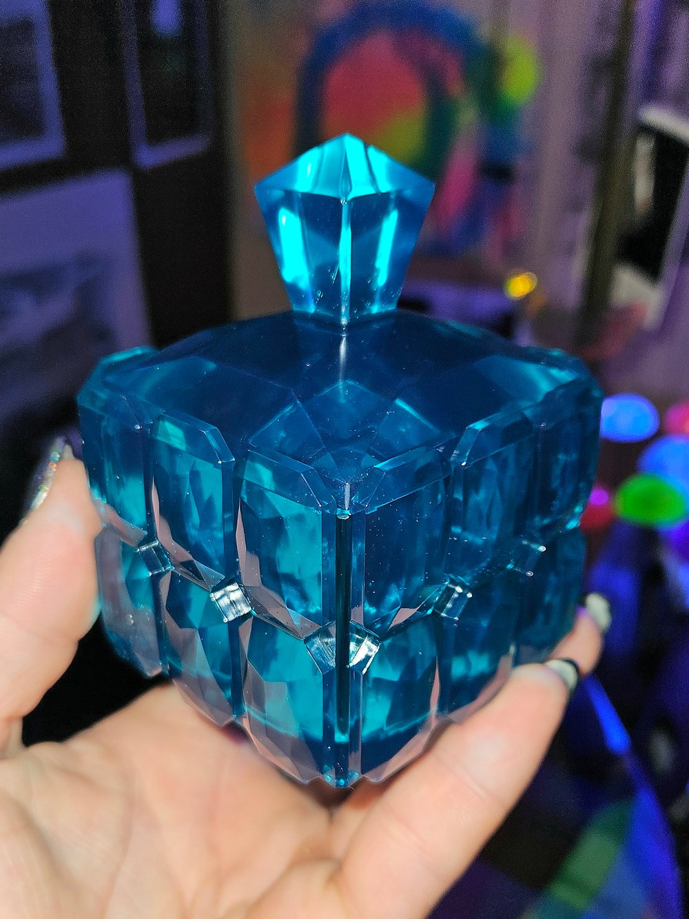 Image of Turquoise Square Box/ Lantern