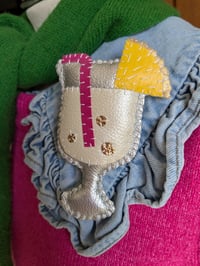 Image 2 of Pina Colada Cocktail Brooch