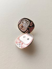 Image 1 of Daruma enamel pin