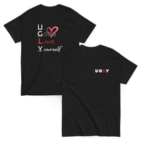 Ugly Heart Unisex Tee- Black/White