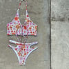 DBL HALTER : RETRO ROW X WHITE 