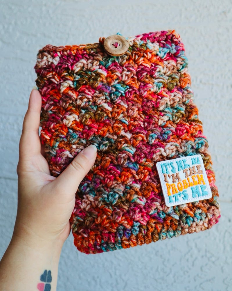 Image of Suzette Stitch Crochet Book/Kindle Sleeve (available with a feltie!)