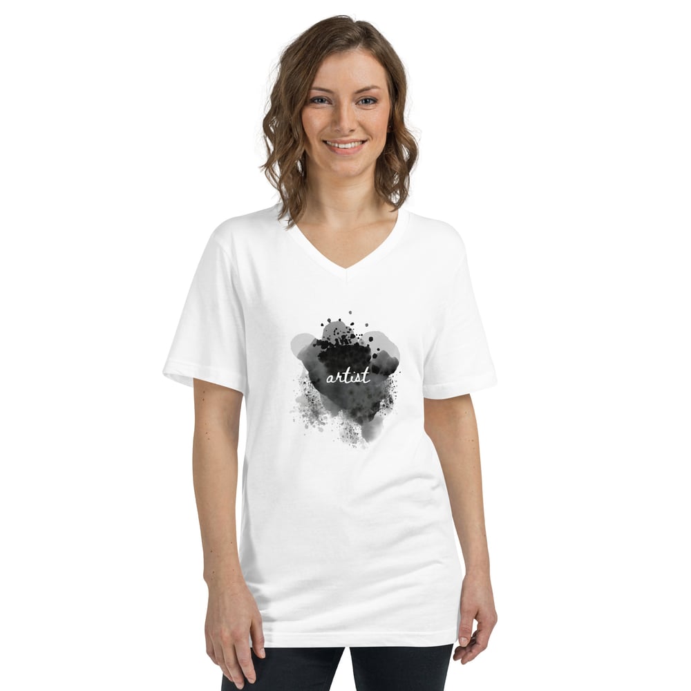 Image of ARTIST Unisex Short Sleeve V-Neck T-Shirt