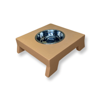 Image 15 of Elevated Cat Feeder (Whisker Friendly, Stainless Bowls)