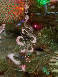 Image 1 of Snake Sigil Engraved Acrylic Ornament
