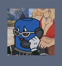 Image 1 of Mr. Filter sticker ( Underdogz mascot) 
