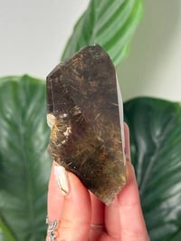 Image 1 of HALF POLISHED HIMALAYAN RUTILE IN QUARTZ CLUSTER B