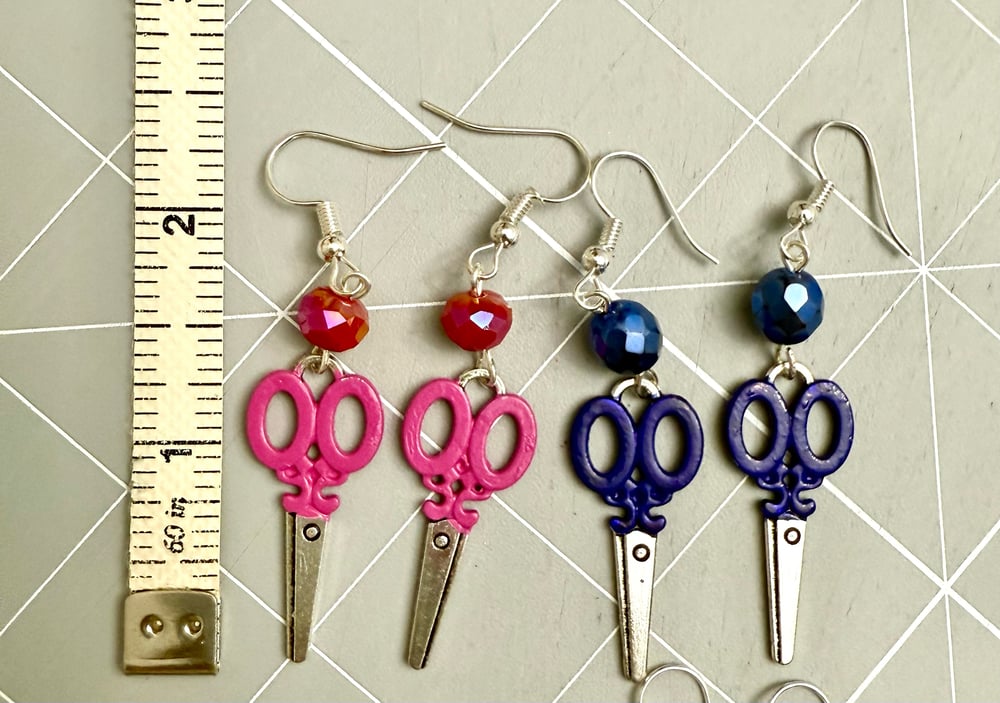 Image of Sewing Scissors Earrings