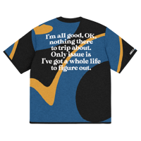 Image 1 of Life - Blue/Gold/Black - Knitted Shirt
