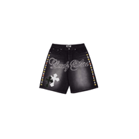 hidden potential lonely star rhinestone shorts 