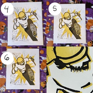 Pummel relief prints