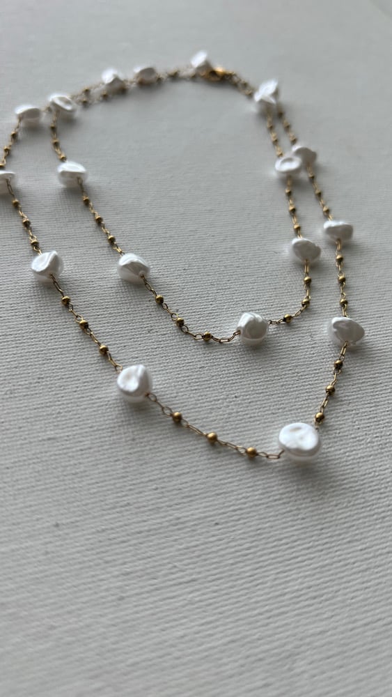 Image of ASHORE • Multiway Pearl Drop Necklace