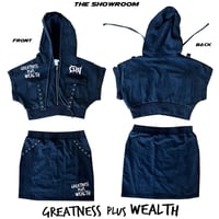 G+W CROP SET (BLK) 