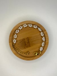 Image 2 of White Flower Bracelet