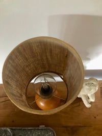 Image 3 of Lampe bois abat-jour nature 