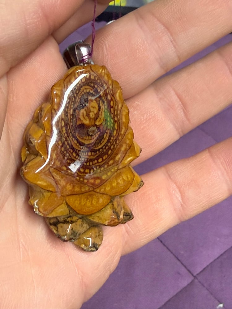 Image of Long Naked Pinecone Charm | PNW handcrafted | #102