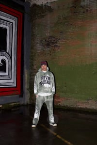 Image 4 of Prvn Radiant “Flame” Sweatsuit (Green Washed)