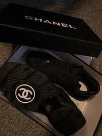 Image 3 of All black cc trainers 🖤💫