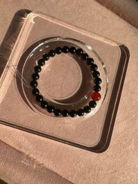 Image 2 of Obsidian and red agate bracelet 黑曜石红玛瑙手链