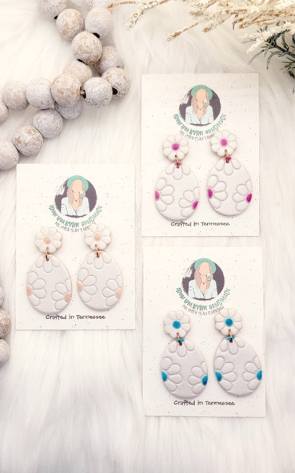 Image of Flower Egg Dangles