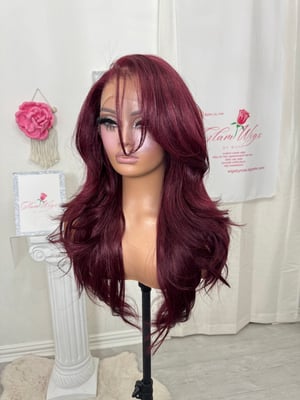 Image of Burgundy free part luxury (ready to ship)