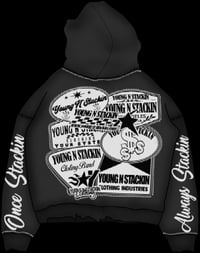 Image 3 of Black YNS SweatSuit