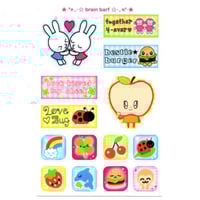 Image 1 of silly sticker sheet