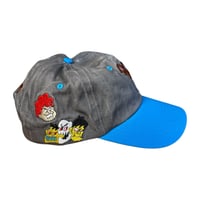 Image 2 of Grey Spooky Pup Unstructured Snapback