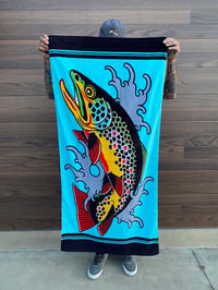 Image 4 of Limited Cutthroat Trout Beach Towel