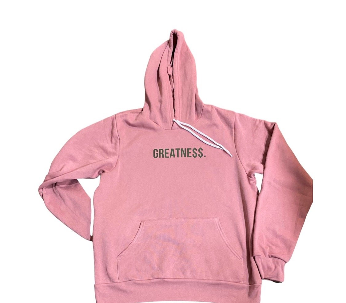 Image of Pink greatness hoodie 