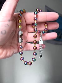 Image 4 of Fish Bone Ball Chain Necklace