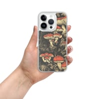 Image 23 of Dark Cottagecore Goth Inspired Vibrant Mushroom Clear Case for iPhone®