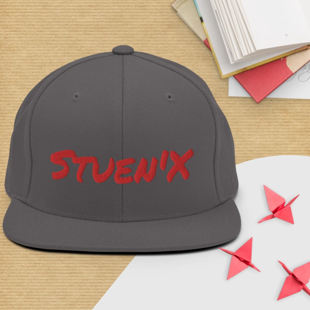 Stuen'X In Red Snapback Hat
