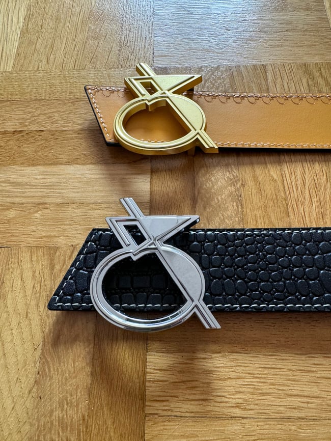 Ceinture Trophée Crocodile et Orange 