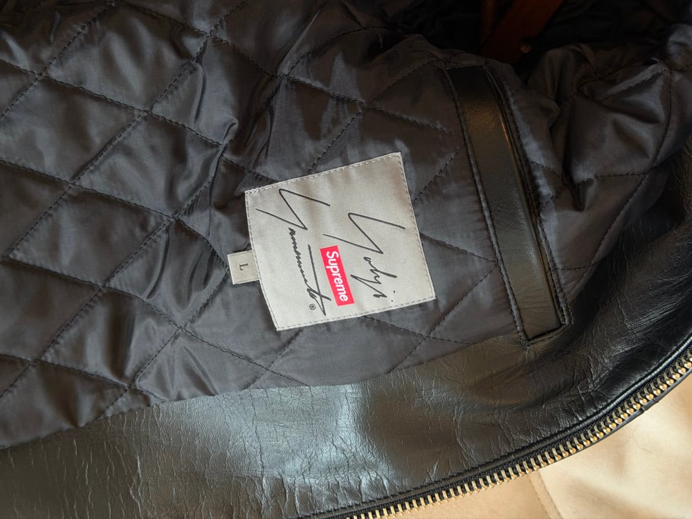 Image of Supreme Yohji Yamamoto Leather Work Jacket