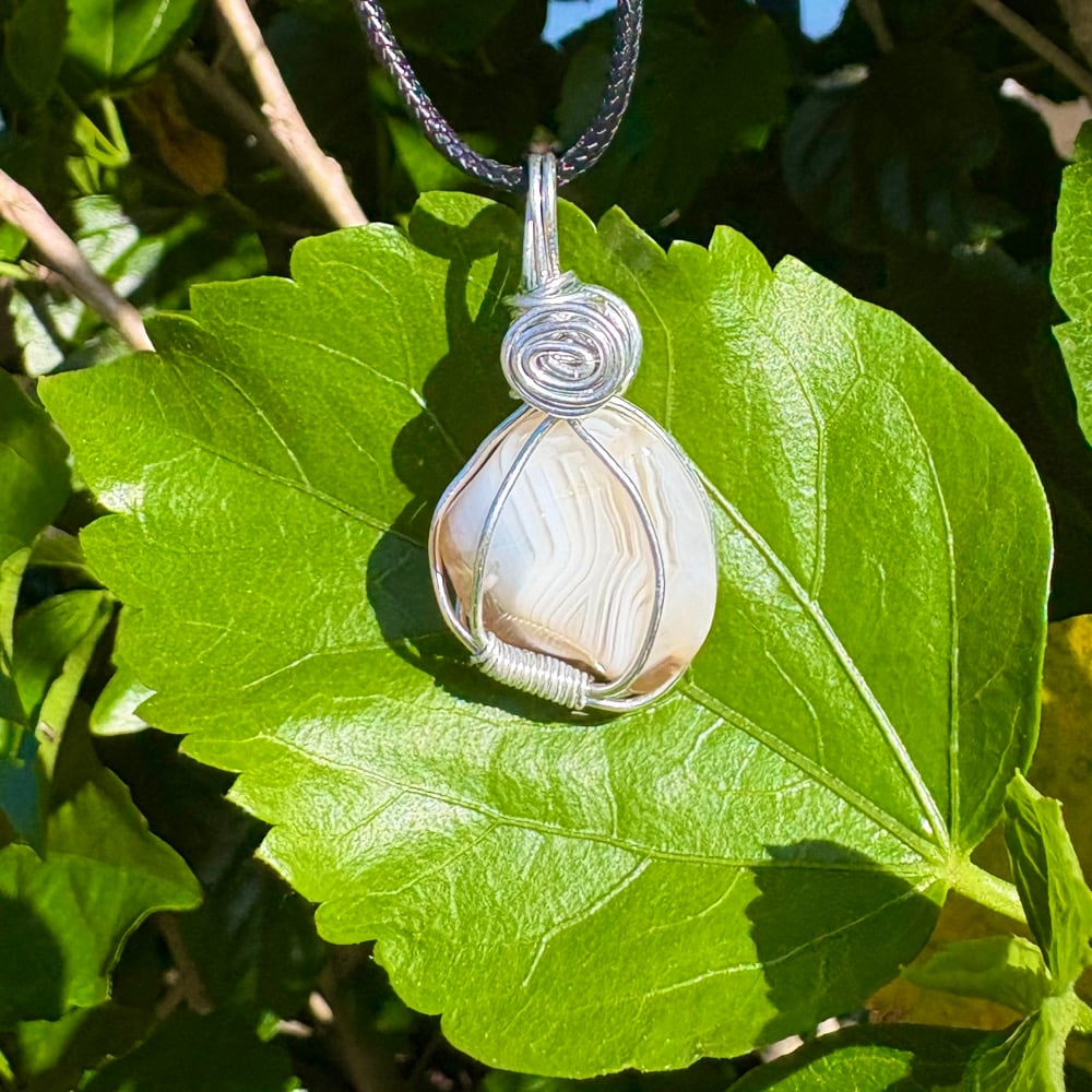 Image of botswana agate pendant