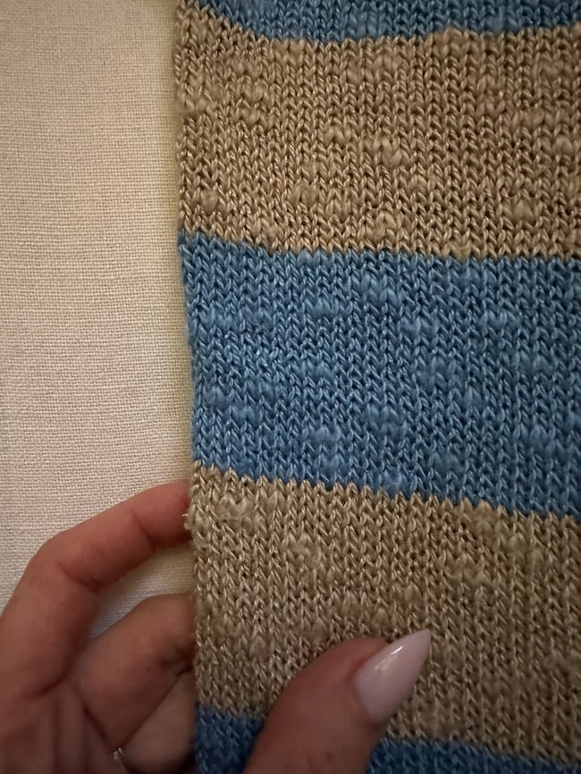 70s Calvin Klein hand loomed linen knot top tunic