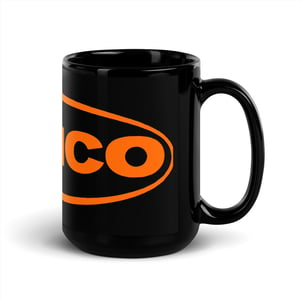 Image of Official Remco Toys - Black Glossy Mug (Orange logo)