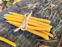Image 2 of Hand-Dipped Pure Beeswax Birthday Candles | Festive Farm-Fresh Glow