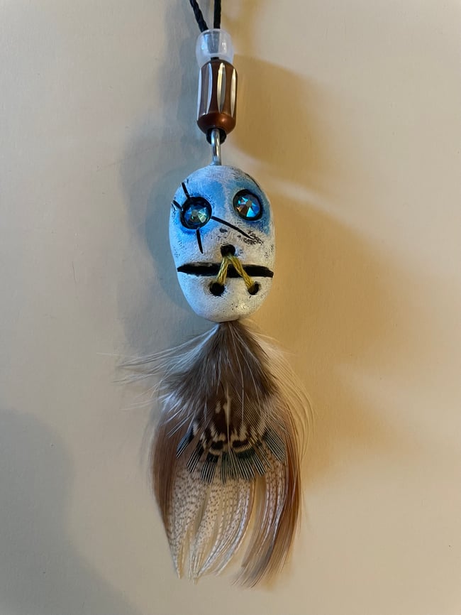 Lucky Shrunken Head- blue memory