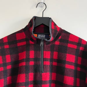 Image of Polo Ralph Lauren Plaid 1/4 Zip Fleece