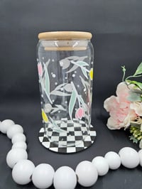 Image 2 of Pastel Tulips Libbey Glass Cup