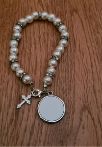 Image 2 of Personalised Rosary Bracelet. Prayer Beads