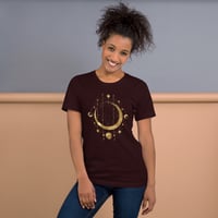 Image 9 of Astronomy Inspired Gold Lunar Phases Unisex t-shirt