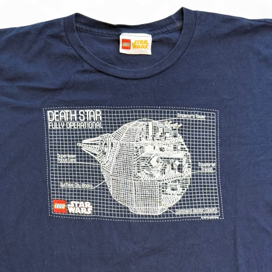 Image of 2000s Lego Star Wars Death Star Graphic Tee (XL)