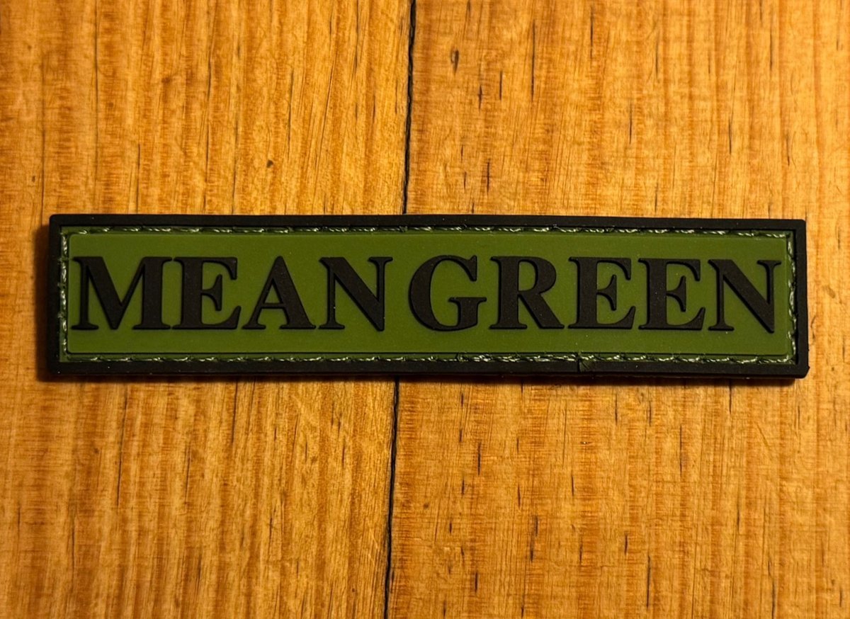 Image of MEAN GREEN ~ VELCRO PATCH