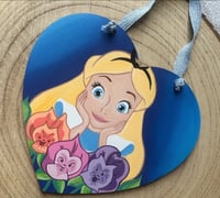 Image 5 of Alice In Wonderland Painting - Heart Shape