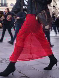 Image 2 of FALDA TUL SARA ROJA