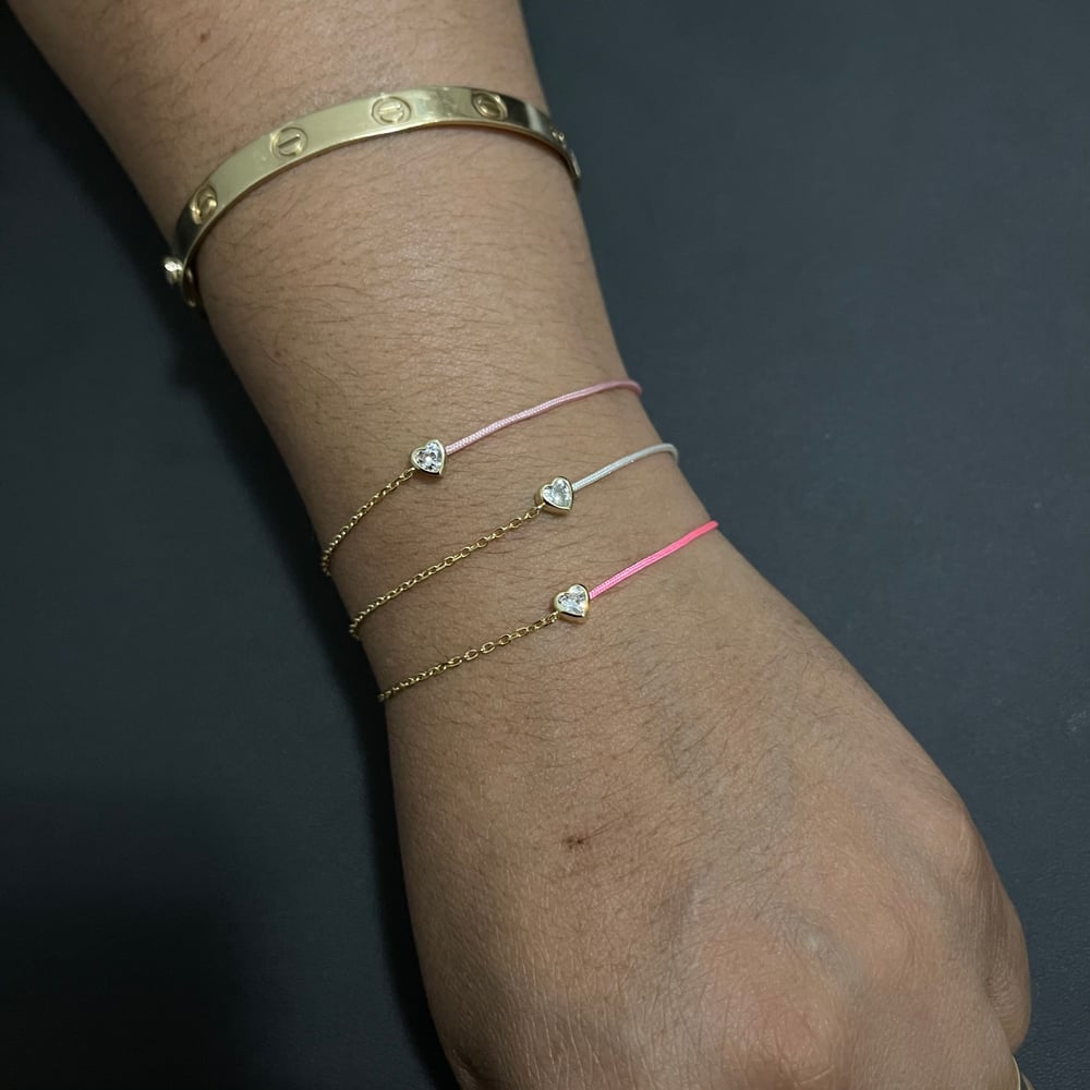 Image of Colorful string bracelet 